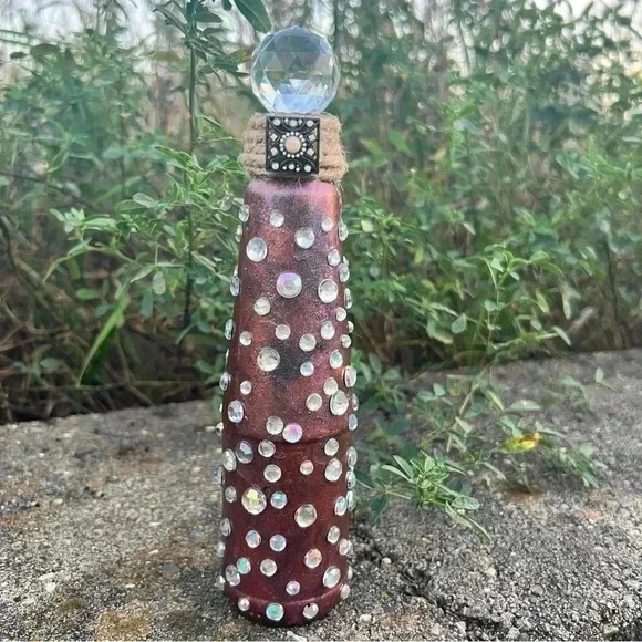 NEW Potion Spell Bottle - Crystal Gem - Apothecary Jar Halloween Home ART Decor - Picture 4 of 6
